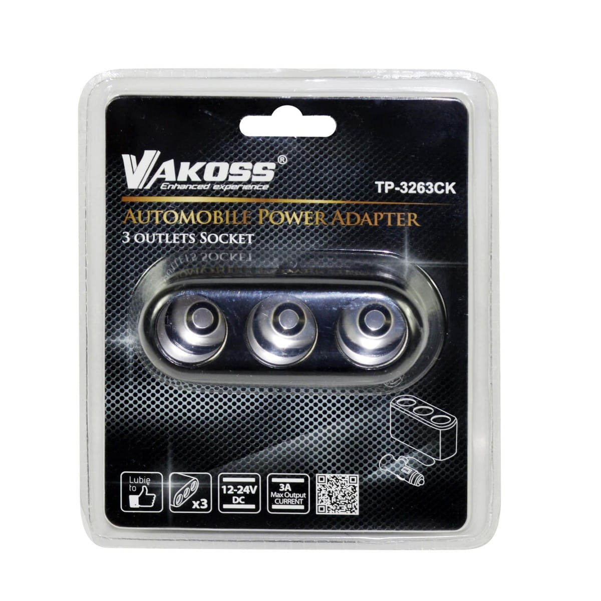 Ładowarka samochodowa do smartfona VAKOSS TP-3263CK (3000 mA)